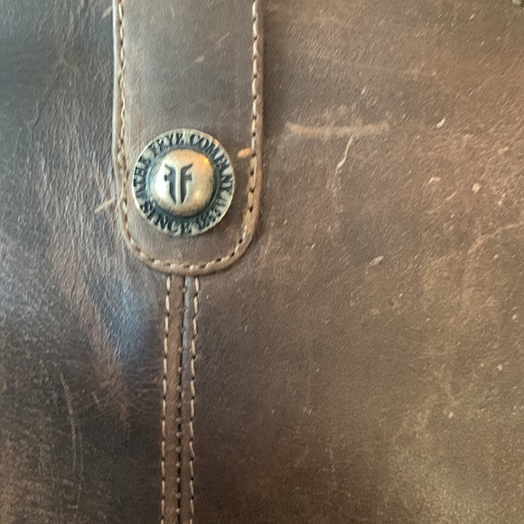 Frye Brown Distressed Melissa Button Boots - Picture 7 of 8